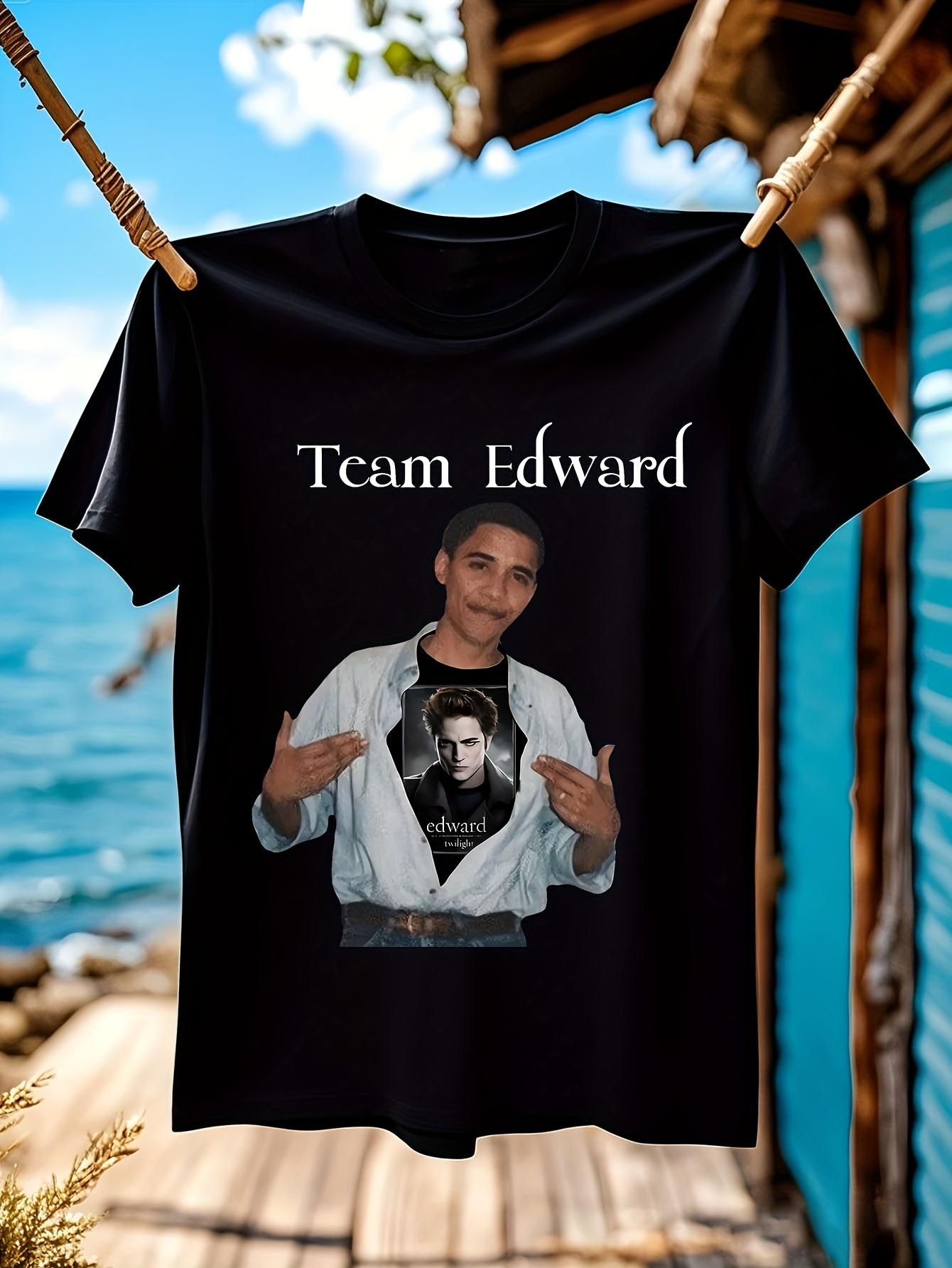 Novelty Cotton Tshirt Featuring Former President Is Team ... S