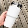 2025 Stainless Steel Cup, with LOGO, Sports, Outdoor, Travel, Kitchen Bar, Vacuum Cup, New Large Capacity Coffee Cart Cup 20oz