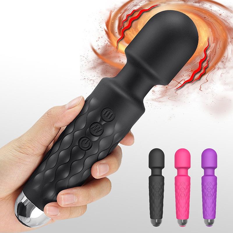 Av Vibrator Strong Magic Wand Waterproof Massager Clitoris Stimulator Sex Toys G Spot Usb Rechargeable Adult Female Sex Product