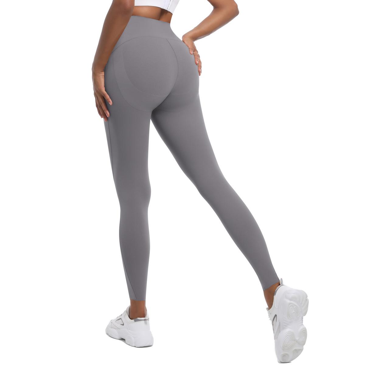 

High-intensity Tight Yoga Pants Non-marking High-waisted Tummy-tucking Sports Pants High Elasticity Buttock Lifting Fast Drying Fitness Pants Female XL