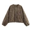  A New European-American Style Jacket with Thick Cord Embroidery Design