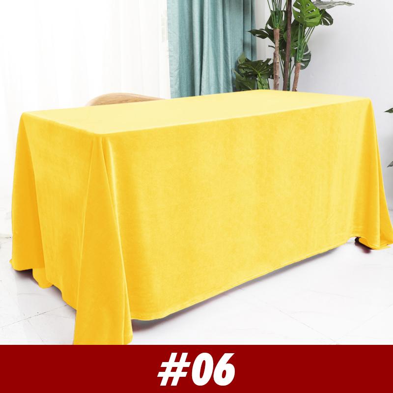 Velvet Wedding Tablecloth Rectangular Office Meeting Flannel   Tablecloth Party Birthday Events Banquet Home Dining Table Decor