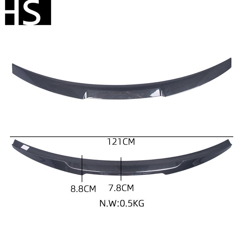 BMW 4 Series G22/M4 G82 2-Door Carbon Fiber M4 Style Rear Wing Spoiler (2021+)