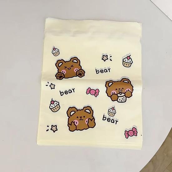 20Pcs Cartoon Animal Car Garbage Bag Stick-On Disposable Auto Trash Bag Waterproof Leakproof Camping Travel Office Home Car Vomit