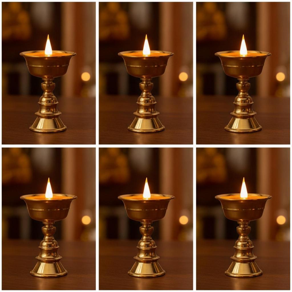 LED Butter Lamp Simulated Flame Tibetan Tone Altar Light for Buddhists, Practitioners,
