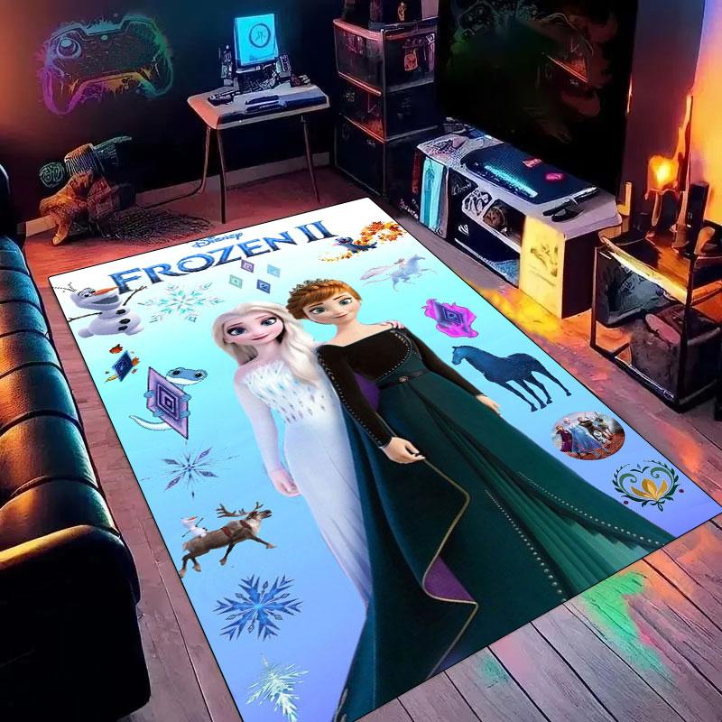 Elsa Pattern Rug with Magic - Non-slip Kitchen Mat, Outdoor Rug, Home and Bedroom Decor, Yoga Mat, Birthday Gift.