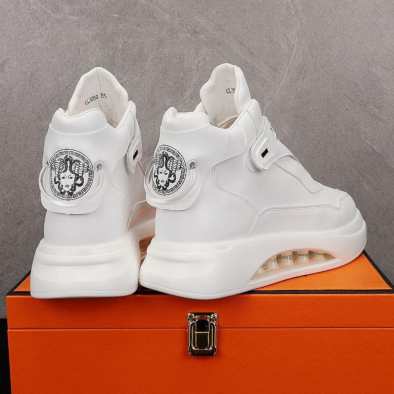 Letní boty s vzduchovým polštářem Pánské vysoké boty Bílé Outdoorové platformové robustní tenisky Prodyšné sportovní boty pro muže