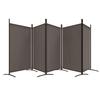 Vidaxl Parawan 5-Panelowy, Antracytowy, 433X180 Cm, Tkanina