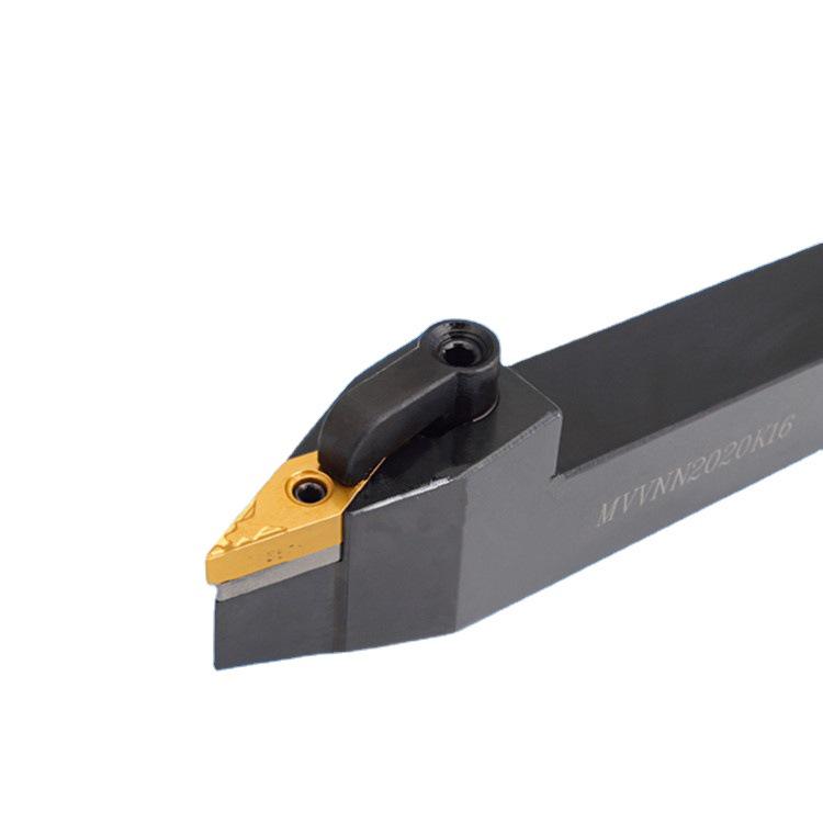 72.5° External Turning Tool Holder MVVNN2020K16 with 35° Rhombic Insert