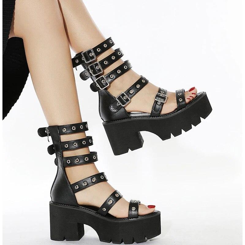 Летние туфли на каблуке 8 см — фото 3