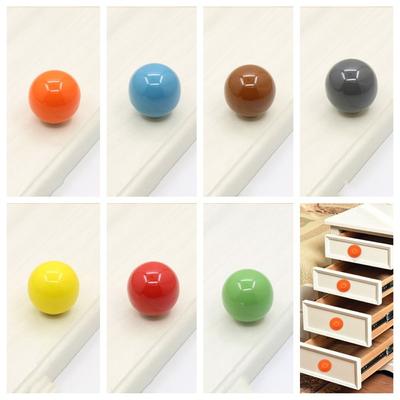 Single Hole Door Knob Pull Handles Cabinet Knob Fashion Colorful Ceramic Knob  Home Hardware