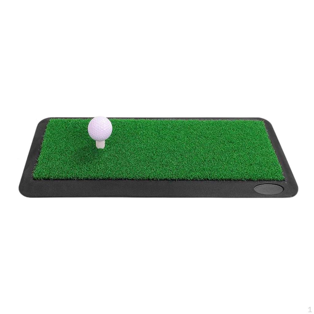 Golf Practice Mat with Rubber Base Compact NonSlip for Golfers, Beginners, Home,