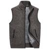 WarmJackets Cardigan Gilet Dolcevita addensato Plus Maglione in pile Gilet lavorato a maglia con cerniera