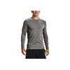 Under Armour Casual Breathable Round Neck Printed T-Shirt Men Tops Gray 1366068-020