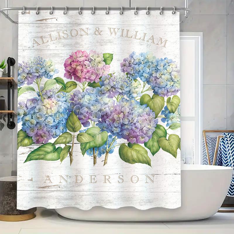 

Vibrant Feather Flower Shower Curtain Decorate Your Bathroom With A Pop Of Color W60H190(CM)-1 Pcs