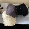 Cotton Rivet Peaked Cap Spice Girls Equestrian Hat Personality Retro Baseball Cap  Autumn