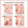 The mushroom head concealer brush has soft bristles and does not puzzle the face, and it is a mini single makeup brush
