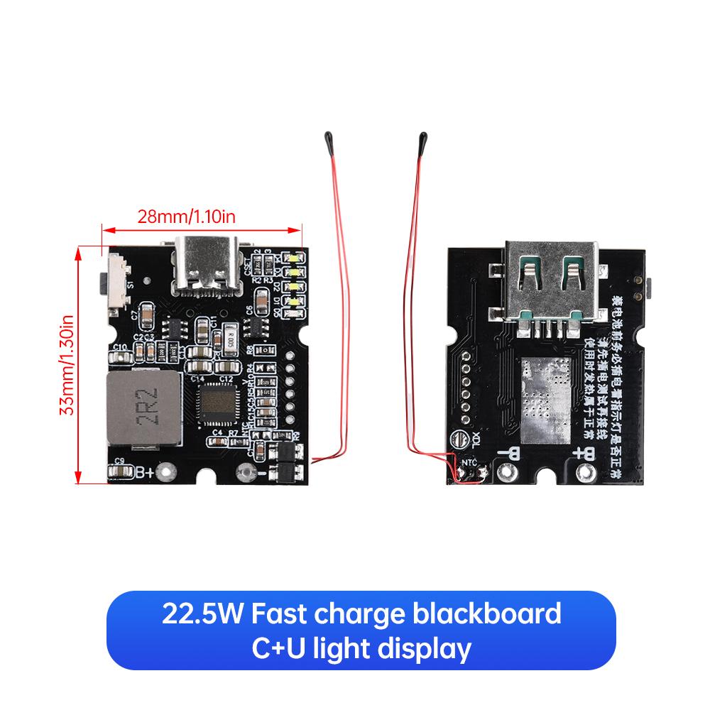 22.5W PD/QC Full Protocol Bi-directional Fast Charging Mobile Power Module Circuit Board Charging Battery DIY Motherboard Type-C