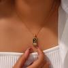Multipurpose Tarot Card Pendant Necklace Jewelry Accessory With Gold Plated Finish And Zodiacs Symbols Daily Use