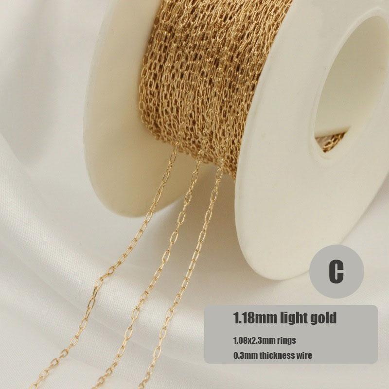 GC048 14K Gold Filled Chain Bulk for Necklace Bracelet Jewelry Making