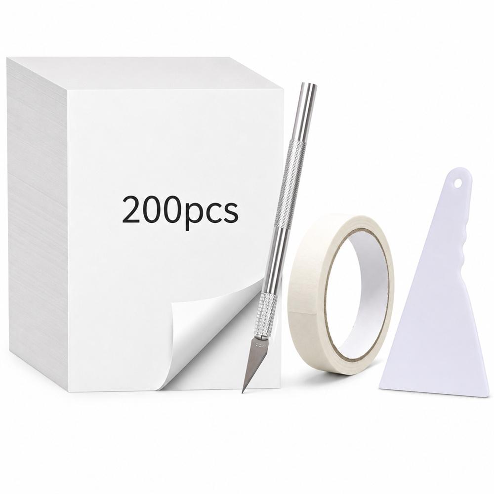 100/200Pcs Dustproof Diamond Painting Release Paper Stain-proof Double-Sided Double-Sided Release Paper White Cover