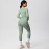 Naked Tight Zipper Jacket Yoga Suit Set, High Waist Pocket Quick Drying Exercise Running Fitness Two-Piece Set For Women