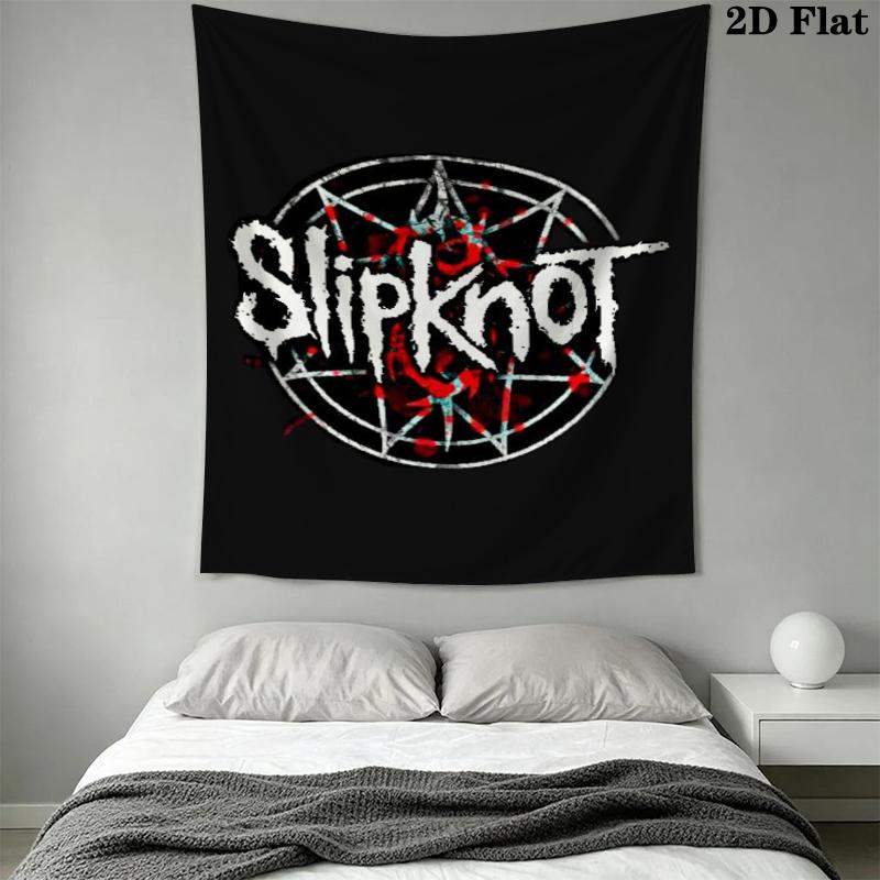 Slipknot Wall Tapestry Aesthetic Wall Hanging Printed Fabric Blanket Decorative Tapestries for Bedroom Living Room Home Decor