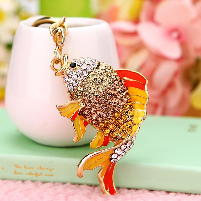 Cute Owl Crystal Rhinestones Crsytal Car Bag Keys Exquisite Pendant Cartoon Trendy Animal Key Chains Bag Charm