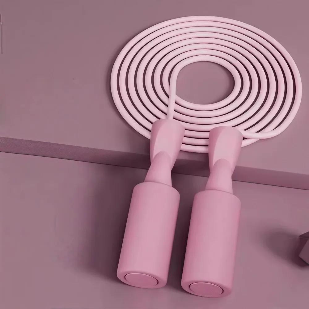 Tangle-Free PVC Jump Rope Lightweight Wear Resistant Yoga Skipping Rope Non-slip 2.8m Fitness Rope Skipping