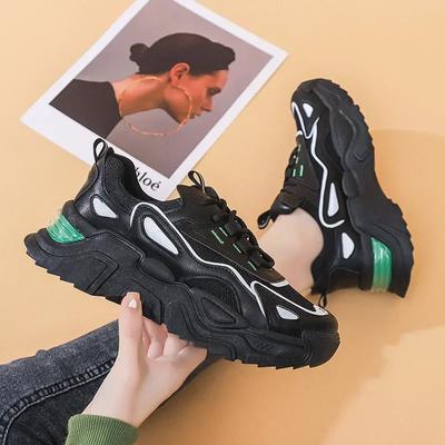 Women Chunky Sneakers Mesh Autumn Thick Sole Fashion Vulcanized Shoes Ladies Platform Casual Sports Shoes Tenis Running Shoes