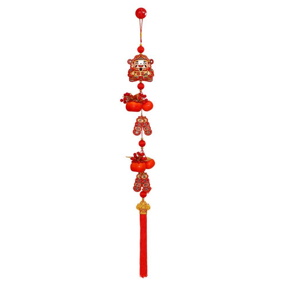 New 2026 New Year Pendant Year of the Horse Spring Festival Decor Red Lucky Flower Pendant for Living Room