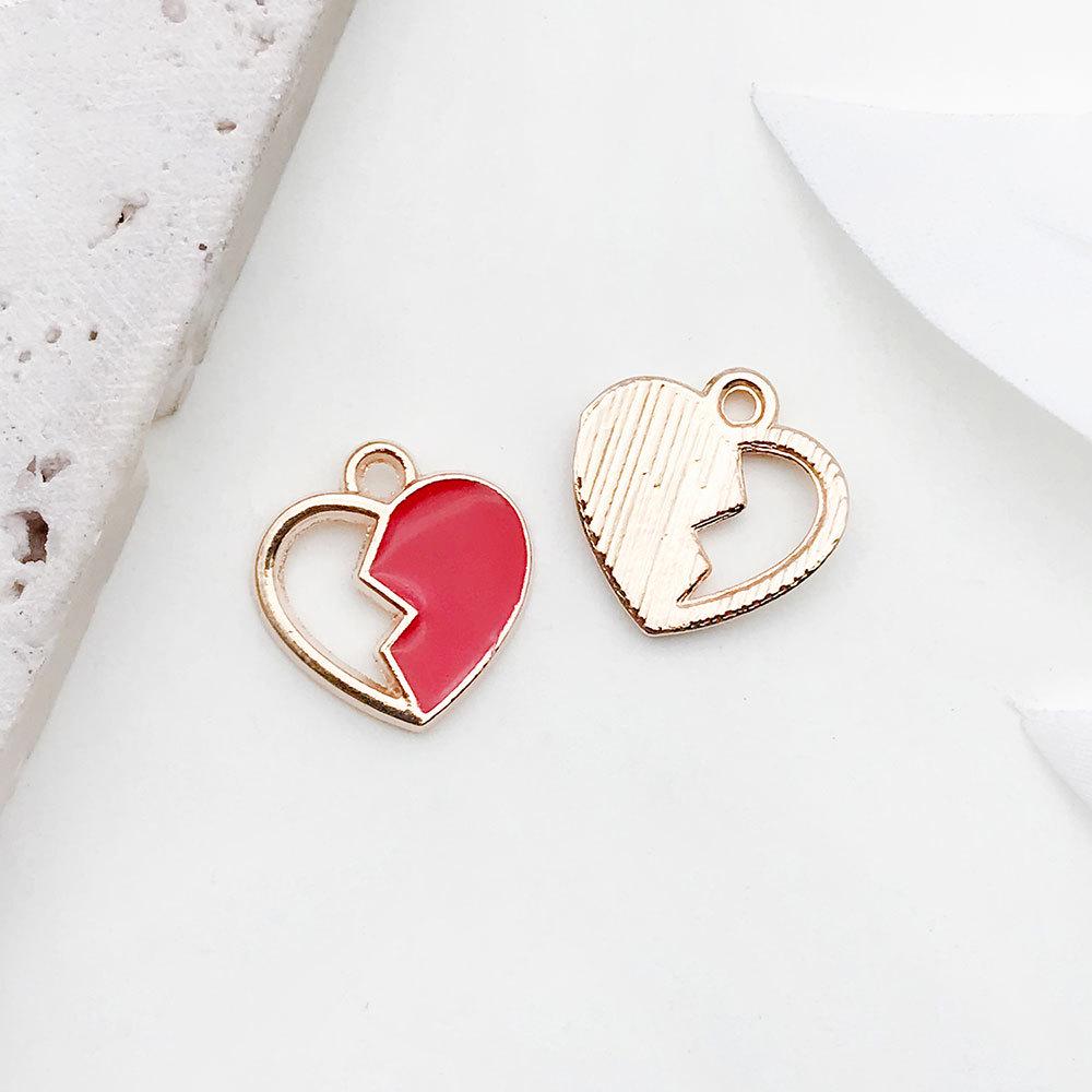 Red Cherry Blossom Oil Drop Keychain & Earrings Set: DIY Jewelry & Hair Accessories