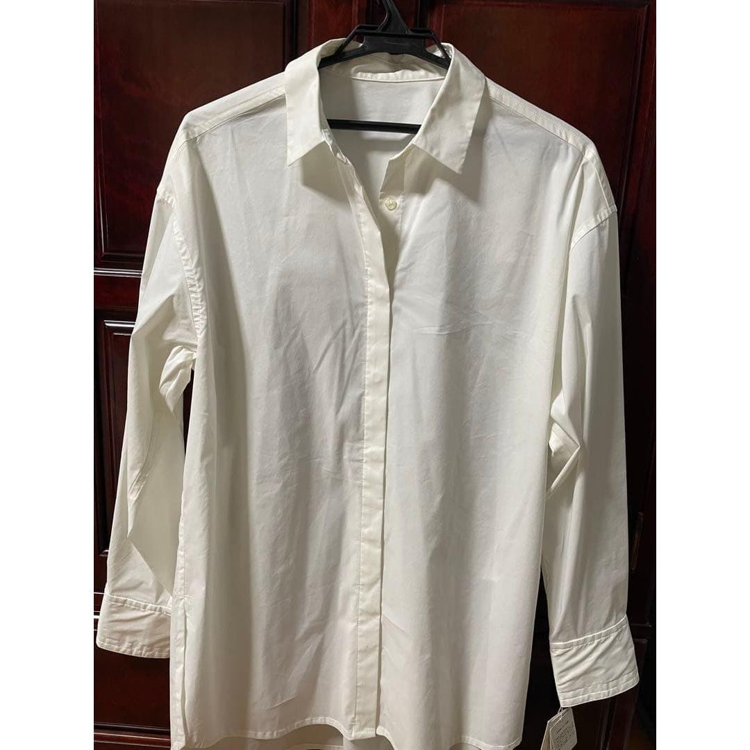 New, unused item with tag LILY BROWN white long sleeve shirt