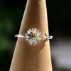Chic Fresh Daisy Opening Ring Lady Delicate Flower Gift Everyday Jewelry For Teen Girls Accessories For Women