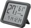 Tanita Alarm Clock with Temperature and Humidity Dark Thermo-Hygrometer Sensor, Gray, TC-421-DG