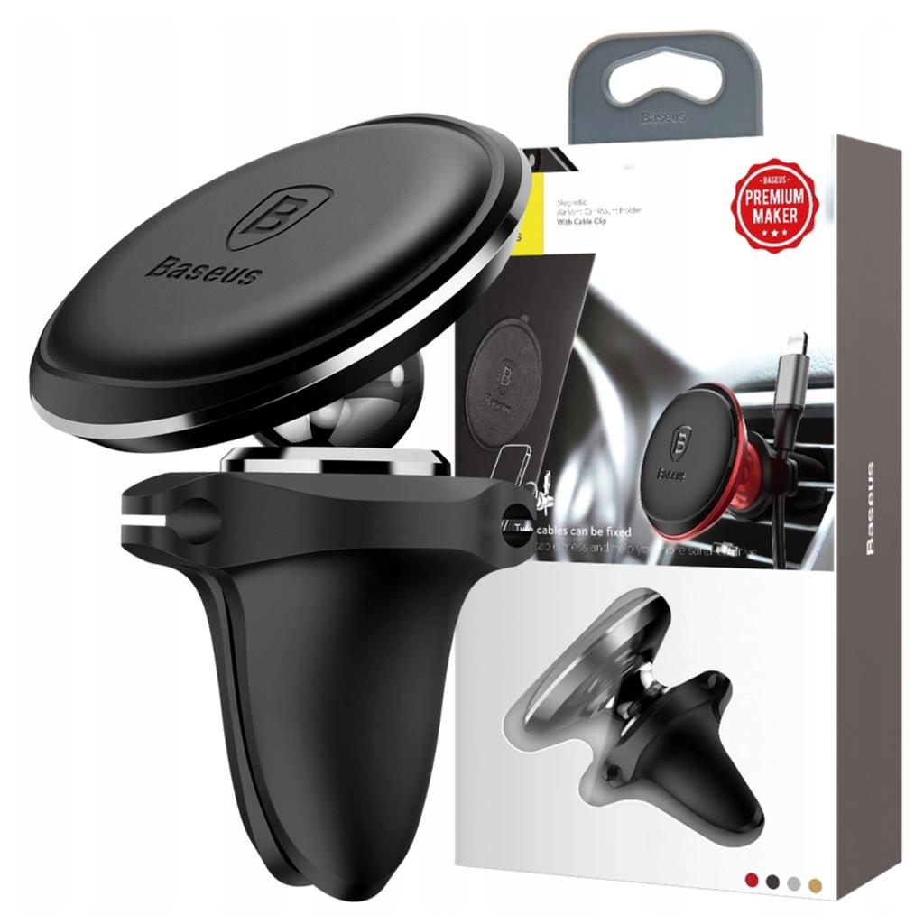 Magnetyczny Uchwyt Samochodowy Baseus Do Kratki (Czarny)