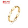Stainless Steel Cutout Women's European & American Non-Fading Luxury Couple Matching Ring Band