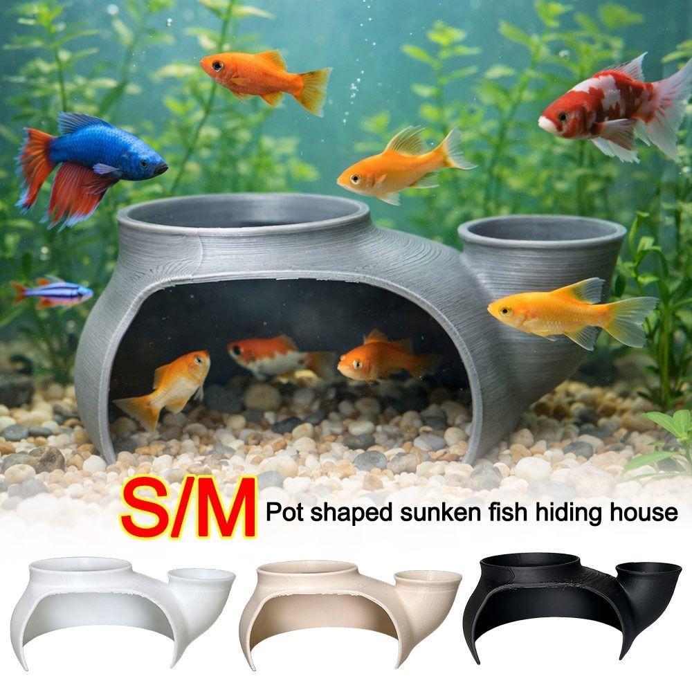 Curve Aquarium Decoration Cave Pot-shaped Aquarium Accessories New Aquarium Submerged Tunnel