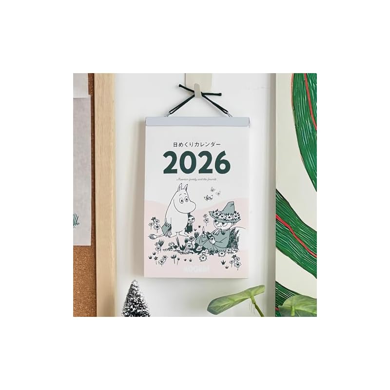 [2026 - Japan Exclusive] Moomin Comic Daily Calendar, Wall-Mounted, 365 Days, Postcard Size, Flip-Over, Study Schedule Management, Student Exam