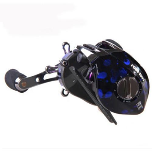 LUTAC Salt Water 9+1BB 6.3:1 Dark Blue Electric Fishing Reel Fishing Tackle Baitcasting Reel Fishing Reels 9