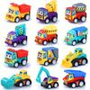 5/10/15/20pcs Mini Pull Back Cars Engineering Vehicle Toys Kids Birthday Party Favor Classroom Prize Valentine Gift