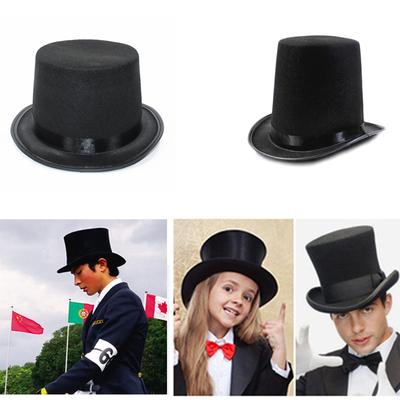 Vintage Fedora Klobouk Viktoriánská Éra Krátká Krempa Westernový Klobouk Kouzelníka Všestranný Trilby Cylindr na Večeři Venkovní Běžné Nošení