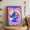 Disney DIY Oil Painting Kits Stitch Angel Hug Hand Painting Home Decor Craft Gift Ideas Canvas Wall Art Paint By Numbers Artwork Sets 130