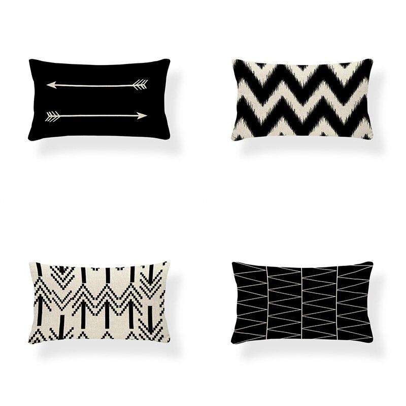 white oblong throw pillow