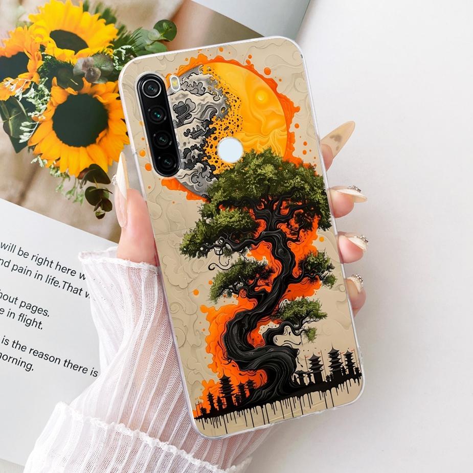Pour Xiaomi Redmi Note 8 Note8 T Coque Nouvelle Housse Peinte de Luxe Coque de Téléphone Souple Fine Pour Xiaomi Redmi Note 8 Pro Note8 2021 Fundas