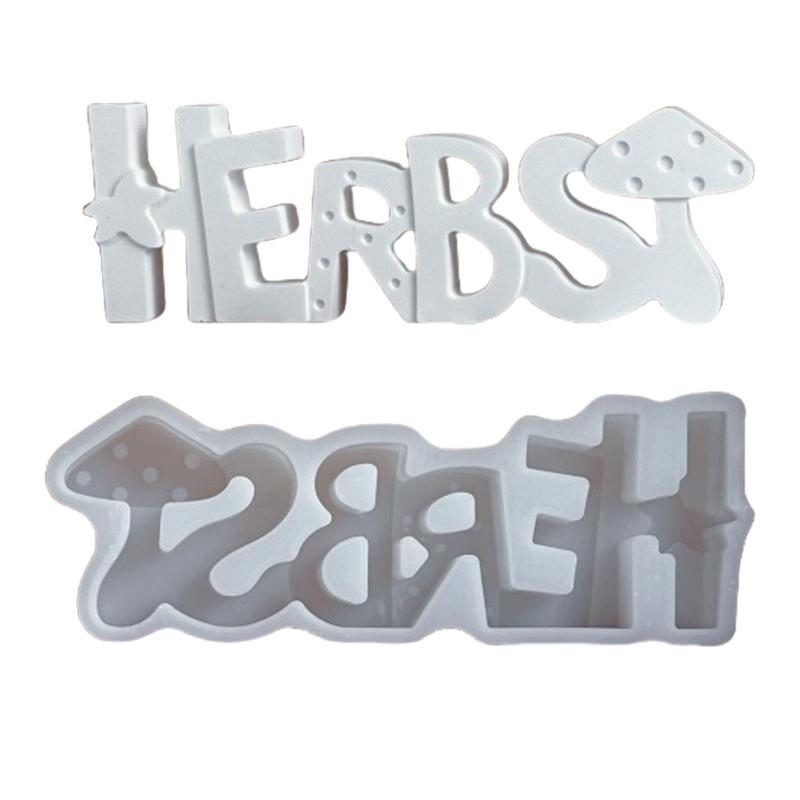 Candle Molds Letters with Mushroom Castings Molds Epoxy Resin Molds Autumn Silicone Moulds Plasters Molds Ornament Molds 1