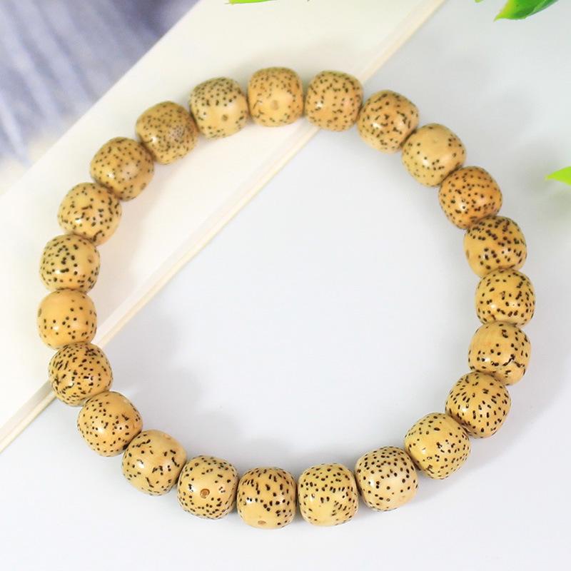 Star and Moon Bodhi Bracelet with Chicken Fat Yellow Stone Beads