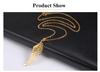 Cazador Hollow Wing of Angel Pendant Necklaces Feather Wings Stainless Steel Gold Color Charm Necklaces for Women Jewelry Kpop