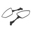 Universal Motorcycle Rear View Mirrors Shatter Proof 360 Deg Adjustable Wide View with M8 M10