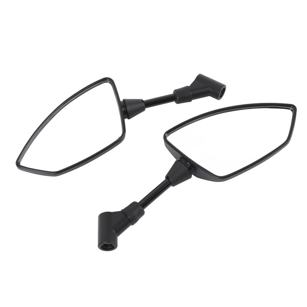 Universal Motorcycle Rear View Mirrors Shatter Proof 360 Deg Adjustable Wide View with M8 M10